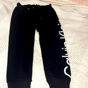 Calvin Klein. Size L. Black with white print